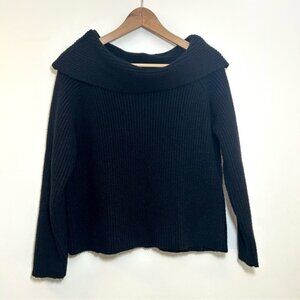 DAZY Black Knitted Scoop Turtleneck Sweater Size Medium
